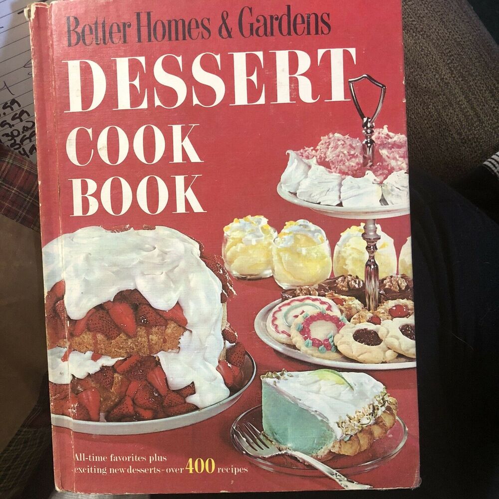 Better Homes & Gardens Dessert Cookbook Meredith Press 1968 Vintage Great Photos